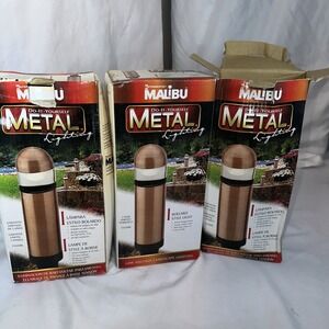 3 Intermatic CL635RK Malibu Low Voltage Metal Cap 20W Bollard Light Copper NOS